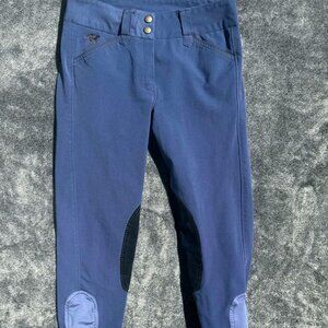 Piper SmartPak Riding Breeches 26L Navy Horse Girl Equestrian Athleisure Pants